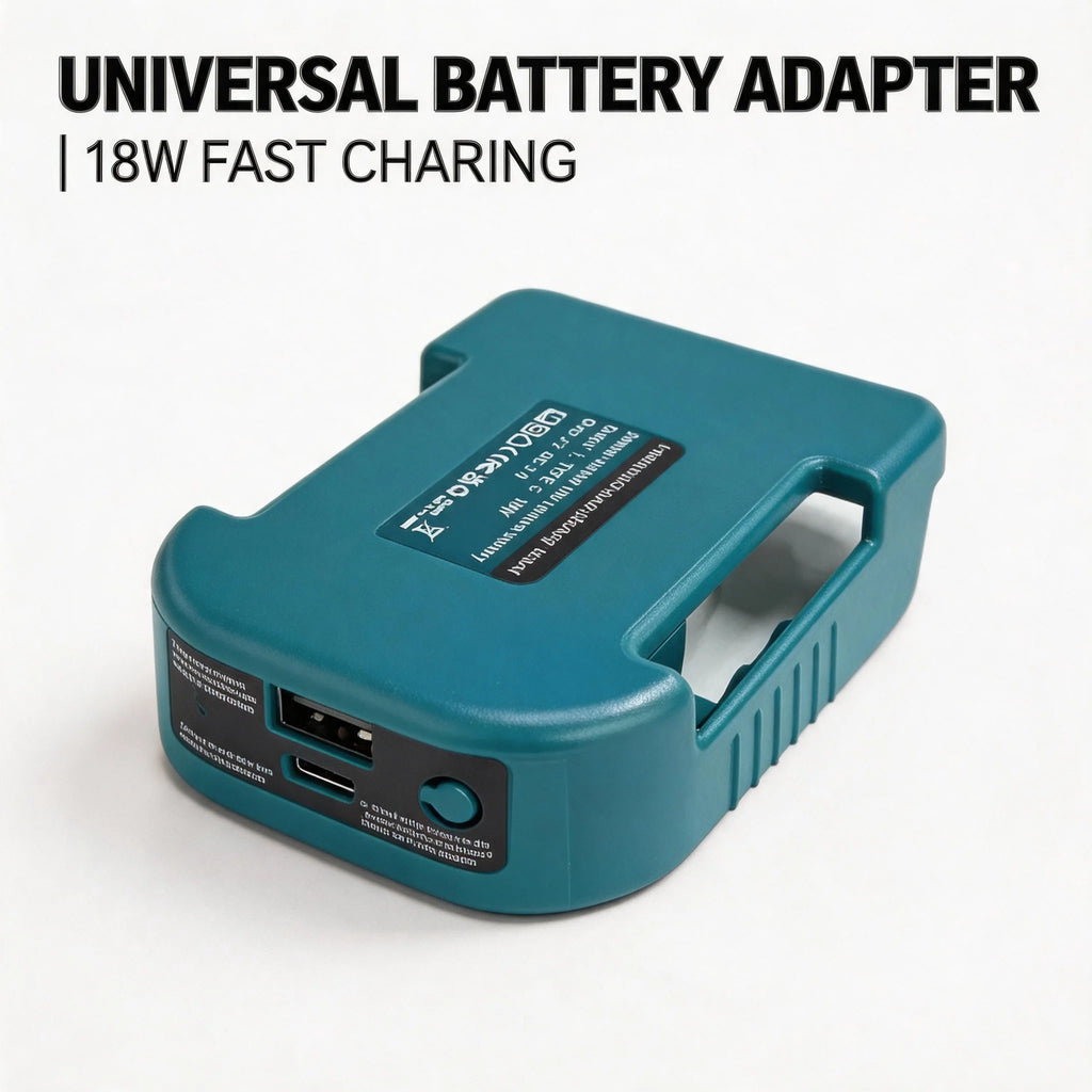 Plug-and-Play High Efficiency 1Pc For Makita 18V USB Type-C Battery Holder BL1840 BL1850 BL1860 Charger Adapter Fast Charging Oasis Select