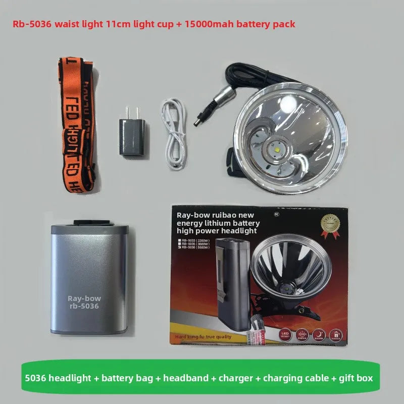 SHINEKNOT 30W Rechargeable LED Headlamp | 500m Beam, 20Hr