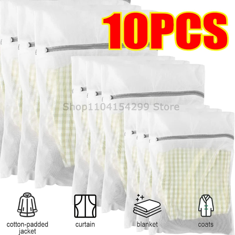 1/2/4/5/10Pcs Mesh Laundry Bags Durable Honeycomb Mesh Laundry Organizer Bags Reusable Washing Machines Bag Mesh Bra Bag Oasis Select