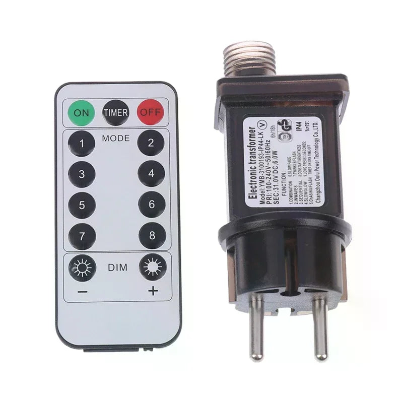 EU Plug AC 220V To 31VDC 6W 8 Functional With Remote Control SELV LED Lamp Driver Switch Adapter IP44 Waterproof Laser Lighting Oasis Select