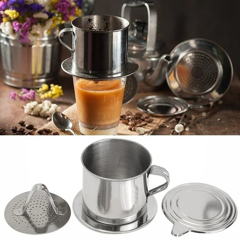 Vietnamese Phin Coffee Filter – Stainless Steel Drip Maker Coffee Drip Filter Oasis Select