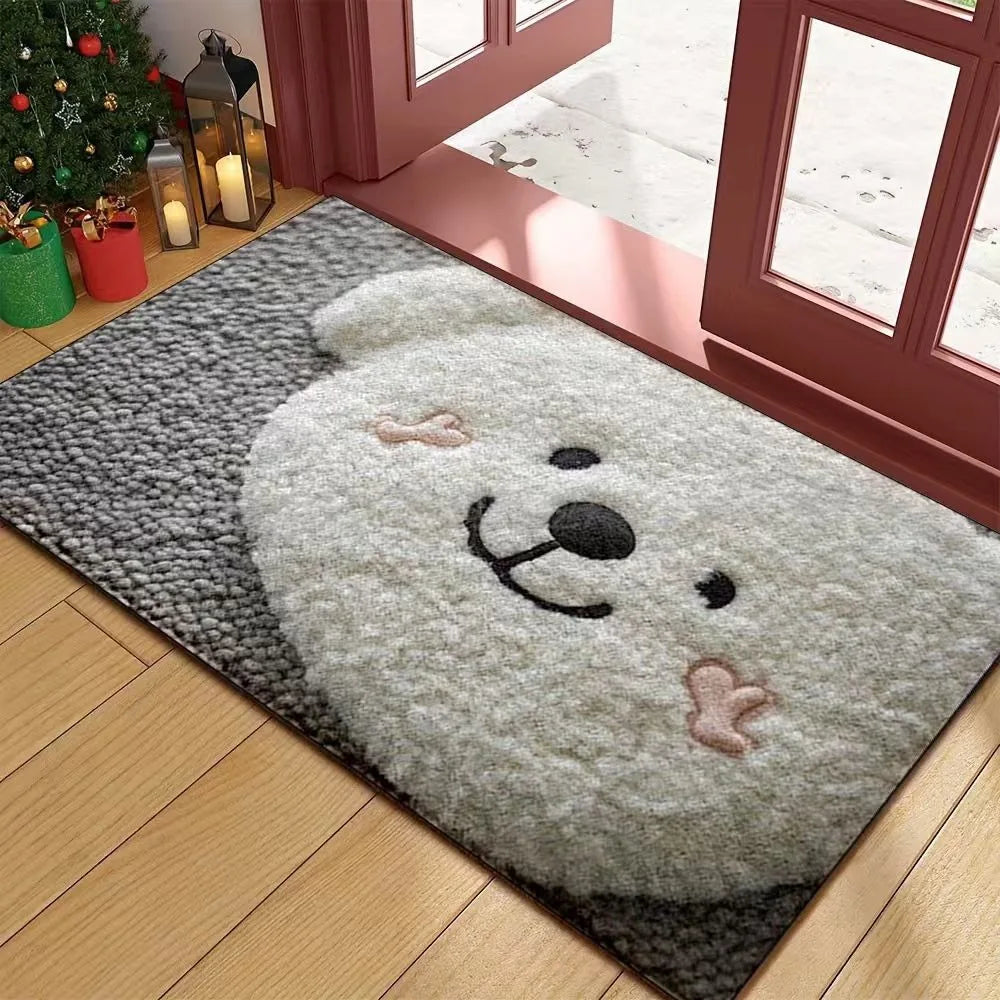 Christmas Carpet Door Merry Christmas Mat Festival Santa Claus Outdoor Decorations Home 2025 Navidad Xmas Ornament New Year 2026 Oasis Select C
