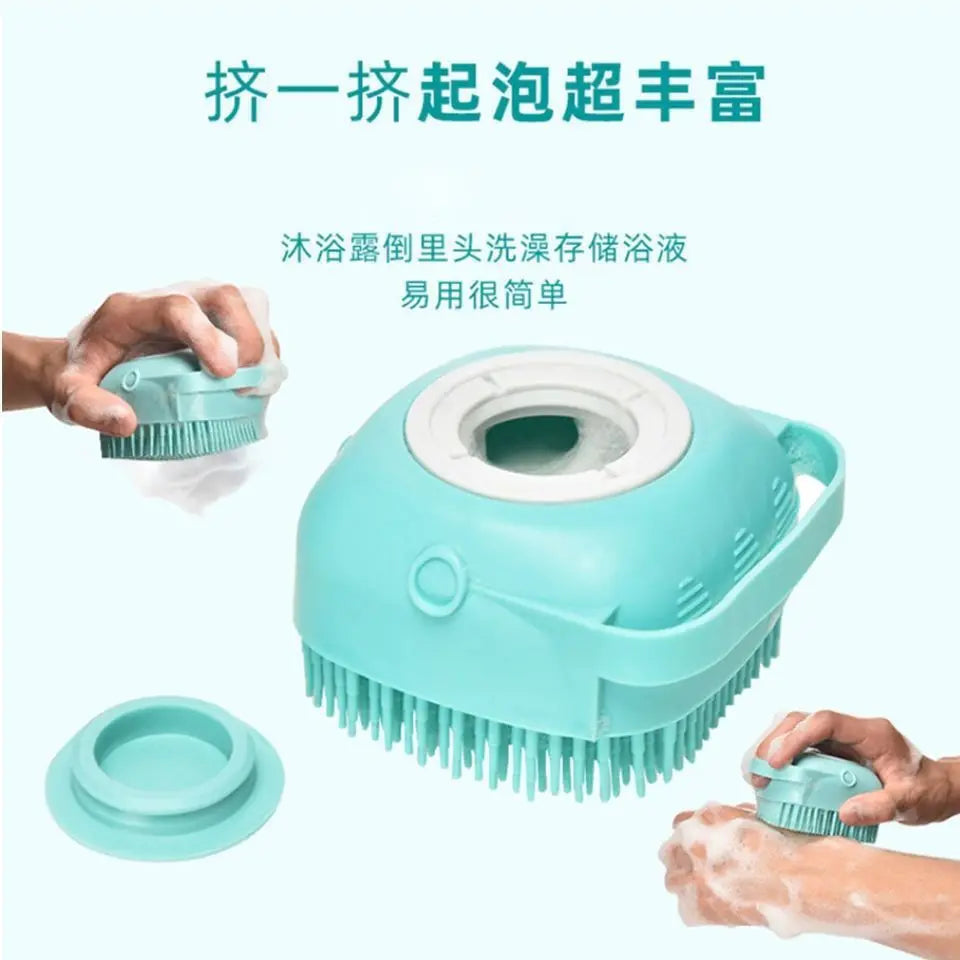 Pet Bath Massage Brush Household Silicone Bath Brush Cat and Dog Cleaning Tool Massage Foam Maker Dog Bath Oasis Select