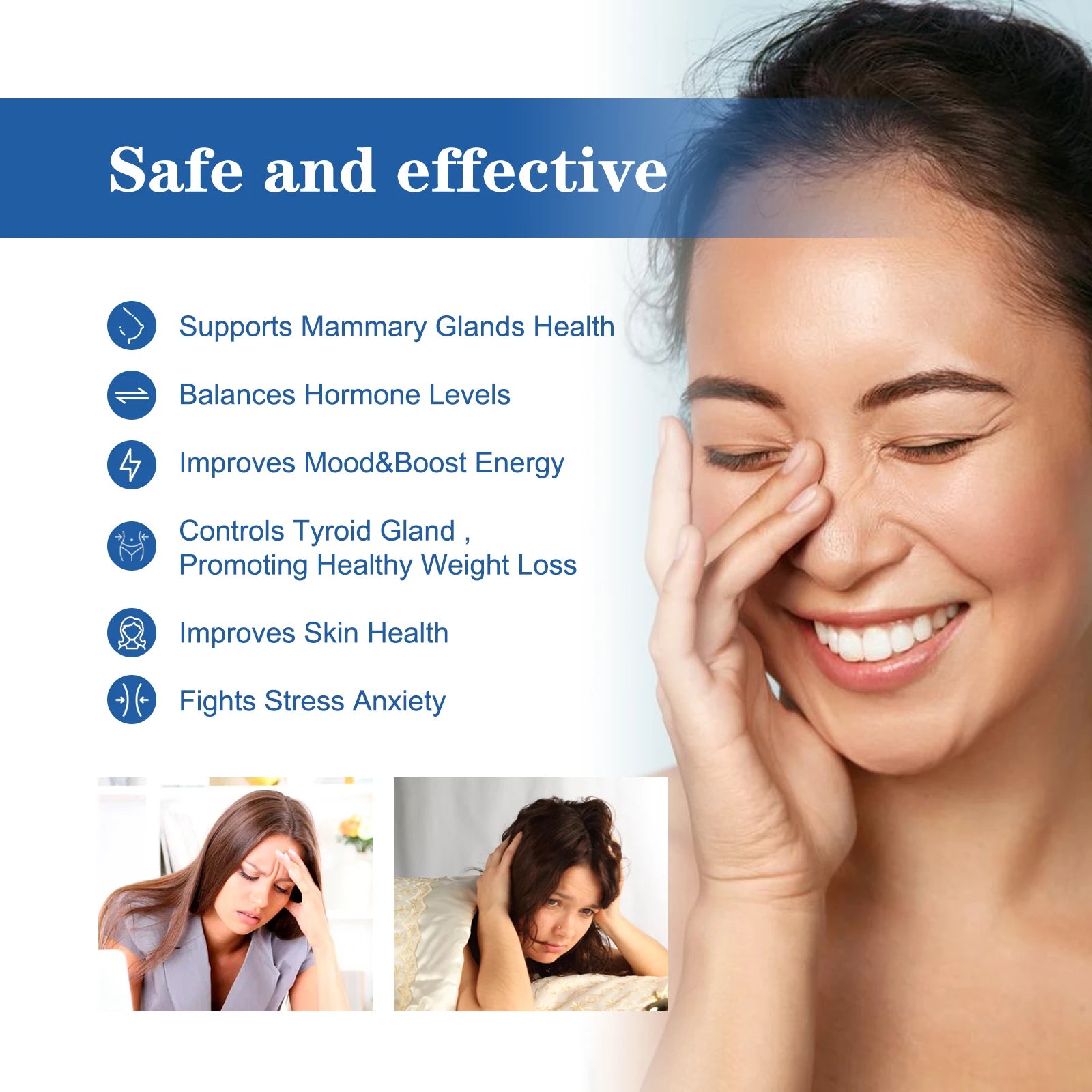 Estrogen Relief Cream for Women Menopause Balancing Hormone Levels Reducing Fatigue Relieve Massage for Health Body Care Oasis Select