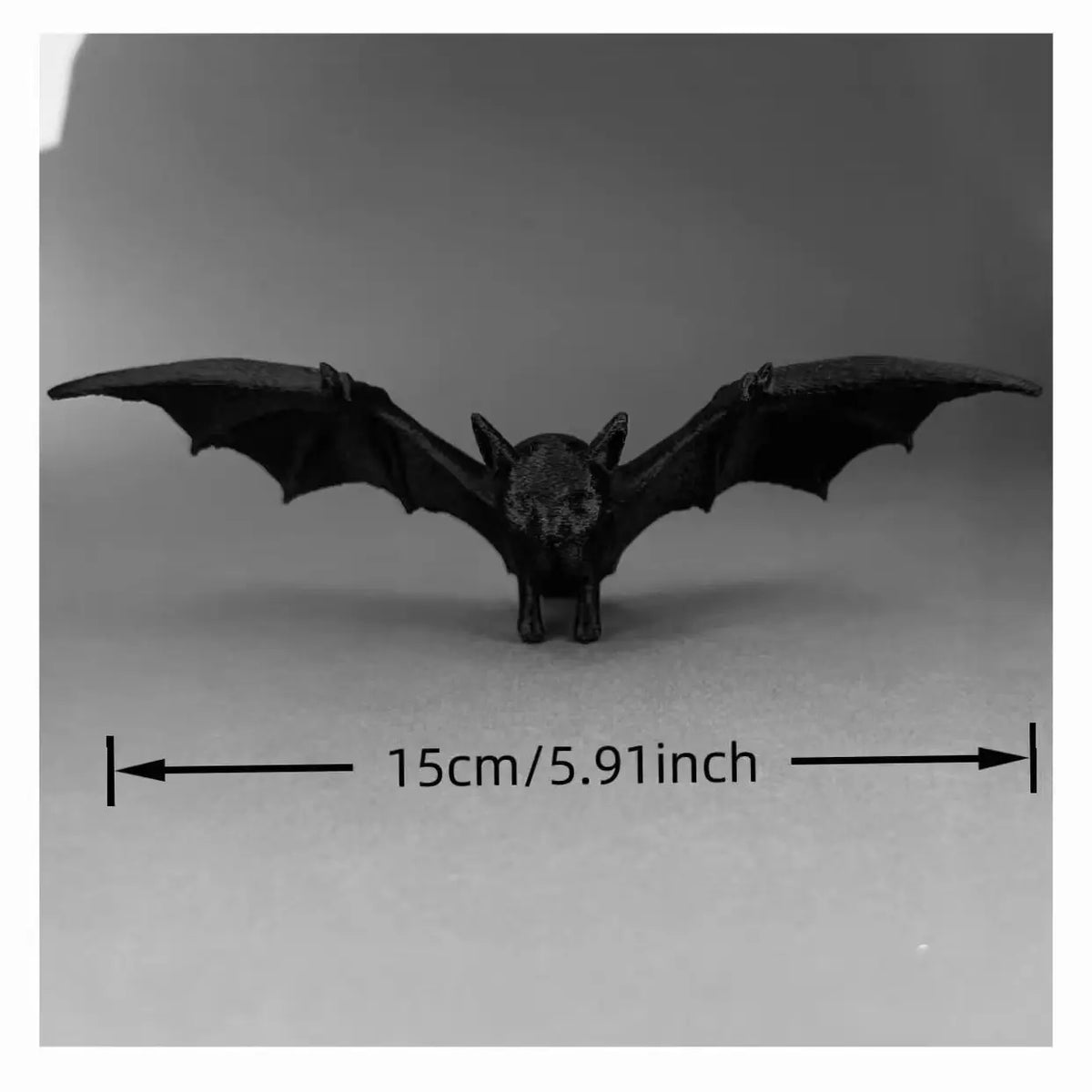 3D Print Creative Black Statue Ornament Werewolf Horse Cat Griffin Bat Ornament Realistic Animals Home Desk Decoration for Gift Oasis Select D