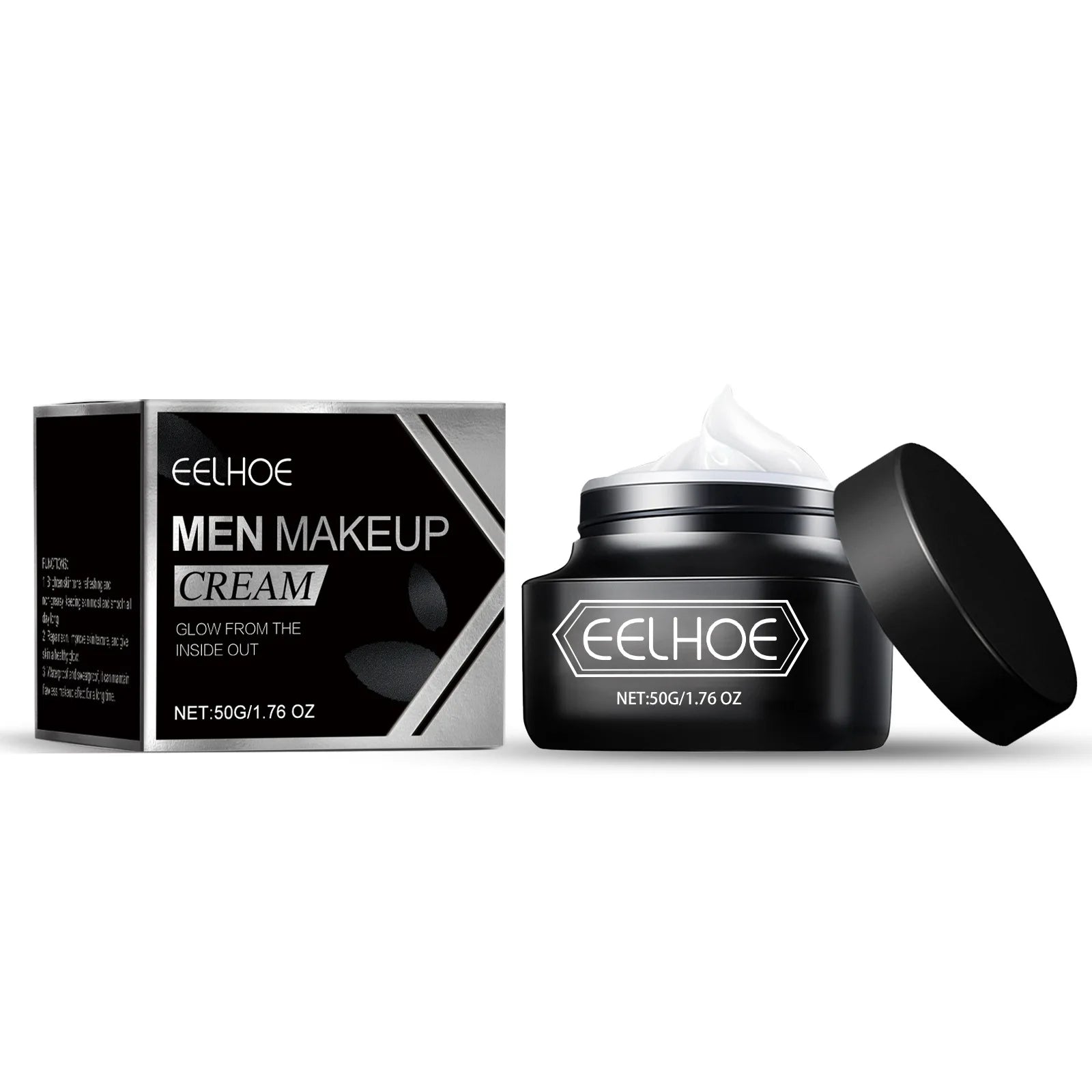 EELHOE Mens Tone up Cream Brightening Face Even Skin Tone Oil Control Non Greasy Natural Finish Lightweight Mens Makeup Cream Oasis Select 50g