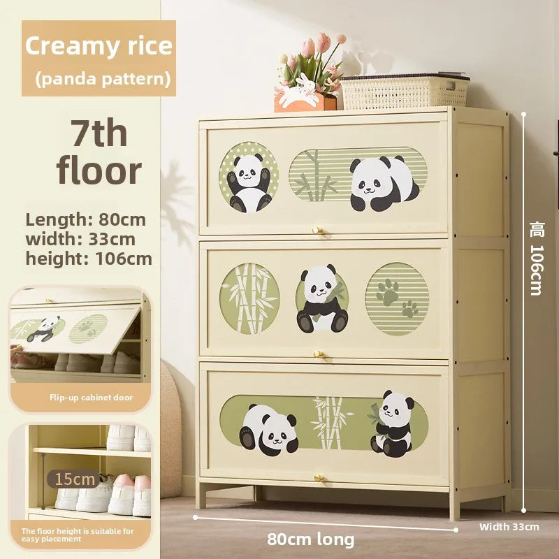 Shoe cabinet Household door Entry door Aisle locker Integrated storage against the wall Multi-layer porch cabinet Oasis Select Seven floors 80