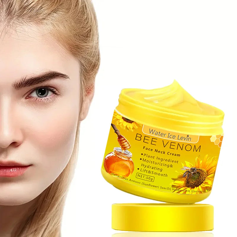 Bee venom Neck cream Moisturizing Sagging Improvement Reduce Fine Lines Damaged Skin Repair Facial Cream Nourishing Skin Care Oasis Select