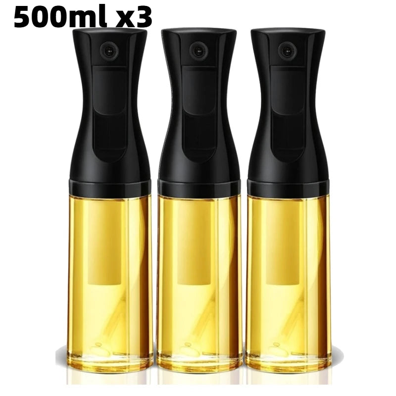 200/300/500ML Oil Spray Bottle Fitness Barbecue Spray Oil Dispenser Kitchen Oil Spray Bottle Cooking Olive Oil Sprayer Oasis Select 500ml black-3pcs