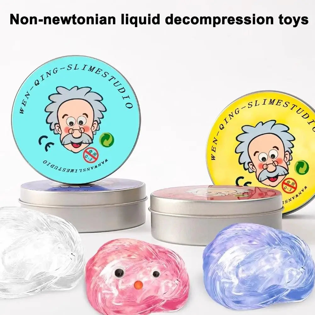 Reusable Putty Liquid Crystal Bouncy Slime Toy Set Kid Safe Mud Stress Relief Color Clay Shape Handmade DIY Handgum Playdough Oasis Select