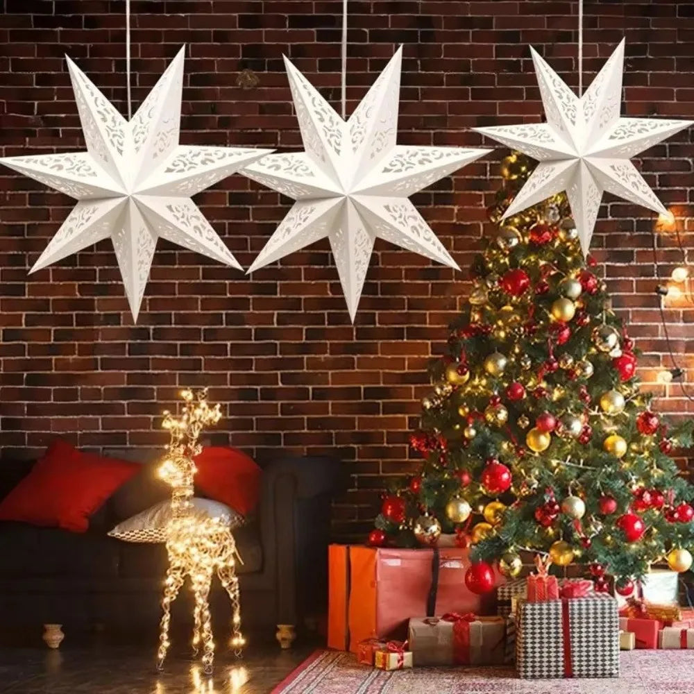 45cm Hollow Star Paper Christmas Lantern Hanging Light Cover