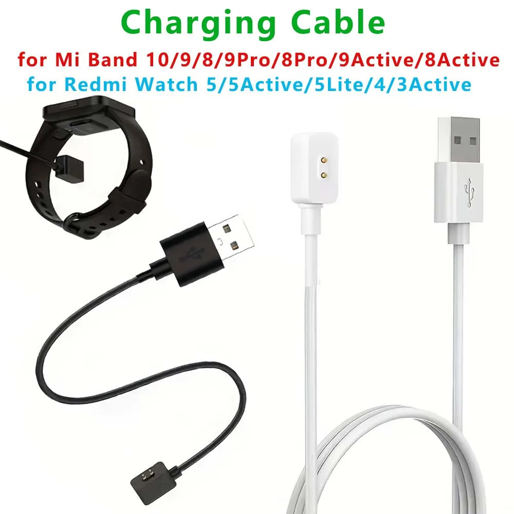 Charging Cable for Redmi Watch 4 5 & Mi Band 8 9 10 USB Smartwatch Charging Cable Oasis Select