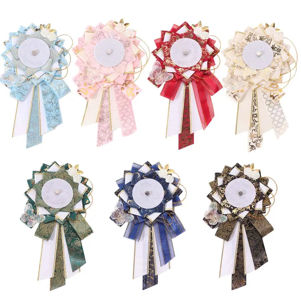 Ribbon Cosplay Ita Bags Rosette Protection Flower Pin Holder 58mm Badge Accessories Fill Backpack Badge Base Tray Itabag Decor Oasis Select