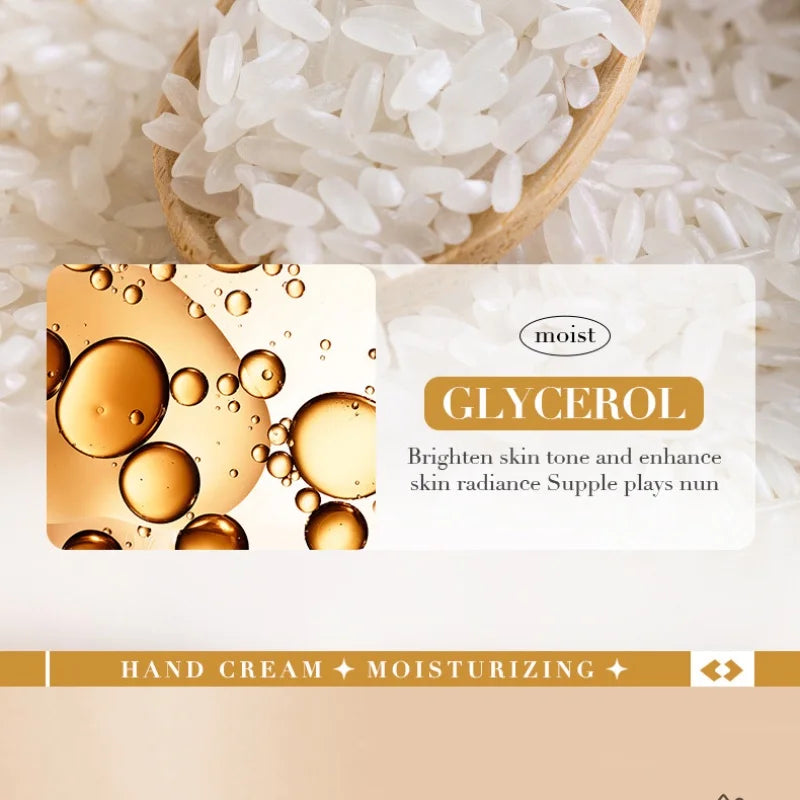 BIOAOUA Rice Raw Pulp Hand Cream Moisturizing Brighten Anti-cracking 30g Oasis Select