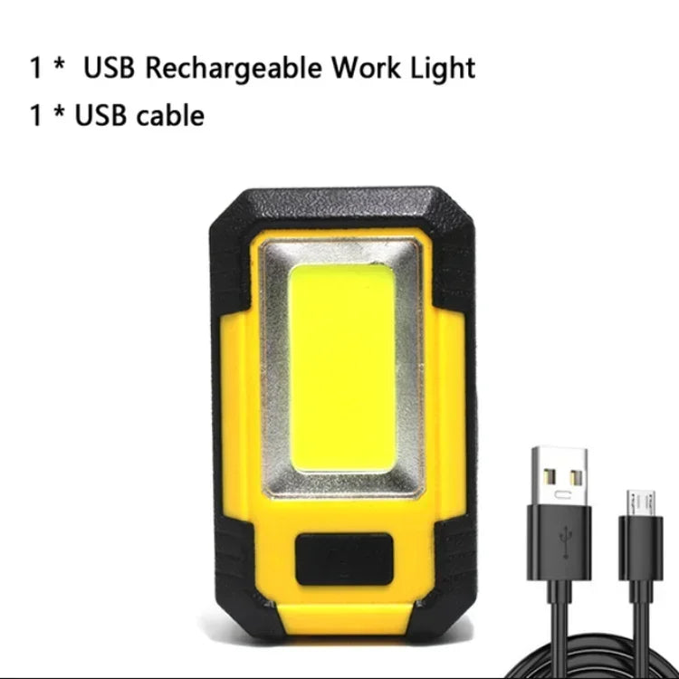 4000MaH Rechargeable Work Light Super Bright COB Flashlight With Magnetic/Hook Portable Camping Lantern For Outdoor Emergency Oasis Select A-1PC