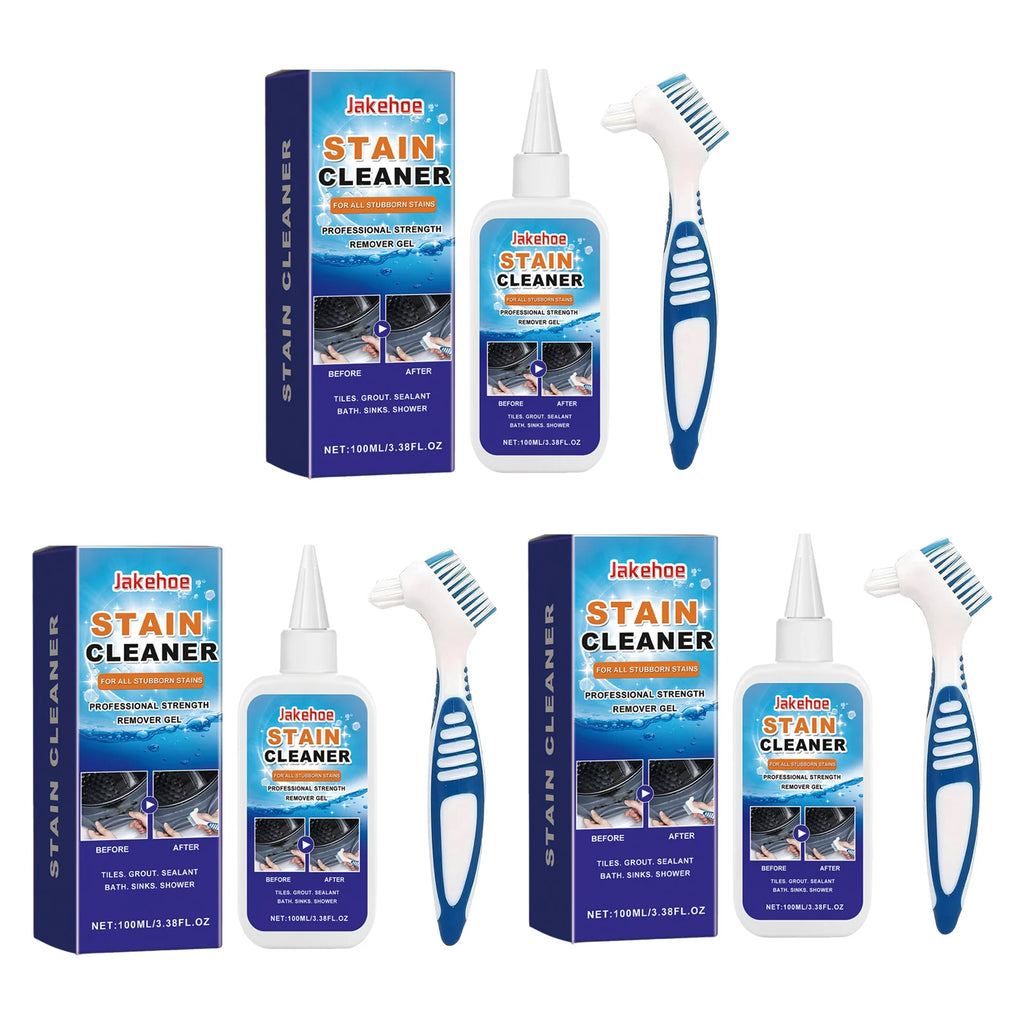 Grout Cleaner Gel for Tiles, Bathroom & Kitchen With Brush