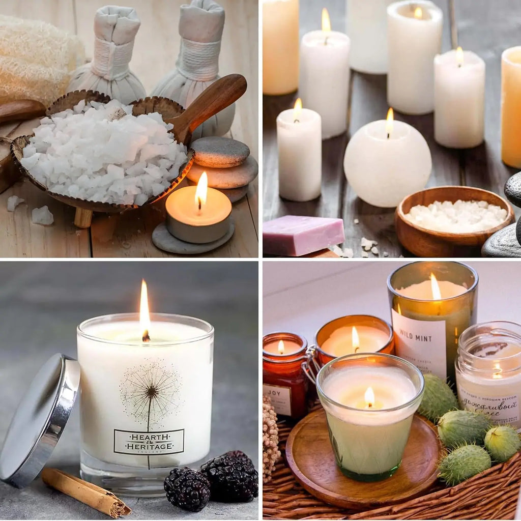 Candle Wicks for Making Candles, 50 Pcs 15cm Candle Wick with 60 Pcs Candle Wick Stickers for Making DIY Candles Oasis Select