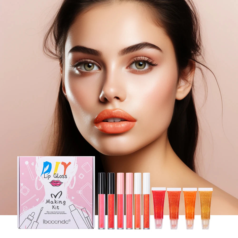 Handmade DIY Lip Gloss Kit Moisturizing Clear Lip Gloss Base Gel With Lipgloss Tubes Pigment Powder Glitter Flavor Essence Oils Oasis Select