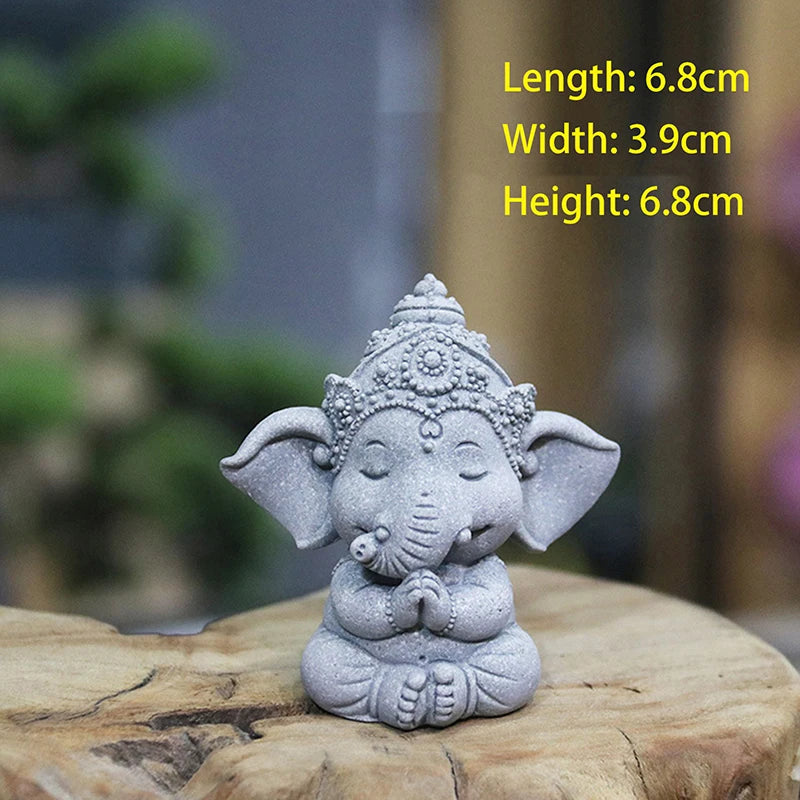 1pc Elephant Statue With Hands Clasped In Prayer Position, A Guardian Elephant Statue, For Home Decoration. Oasis Select A1