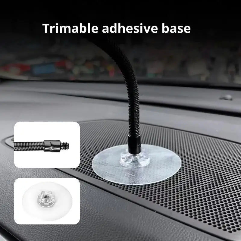 Bending Design Car Phone Sunshade Anti-glare W Adhesive Clip Phone Umbrella 360° Rotation Adjustable Non-slip Auto Phone Bracket Oasis Select
