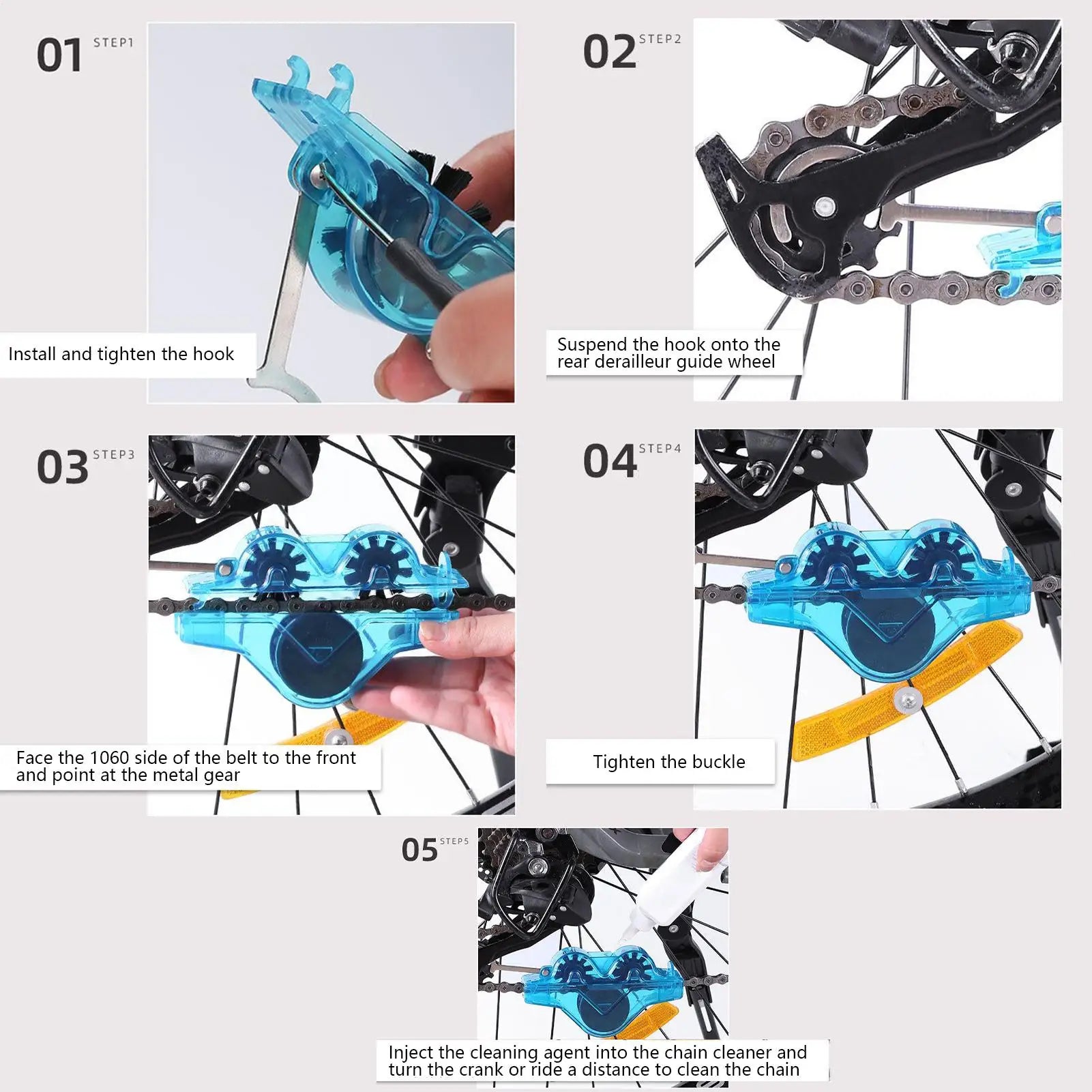 Chain Cleaner Cleaning Bicycle Chain Brush Wash Tool Set MTB Bike Protection Oil Bike Chain for Mountain Cycling Accessories Oasis Select