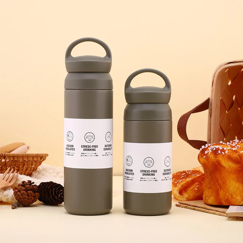 17Oz Double Wall Vacuum Insulated Water Bottle with Handle - Double Insulated Coffee Mug, Keeps Drinks Cold or Hot for Hours Oasis Select