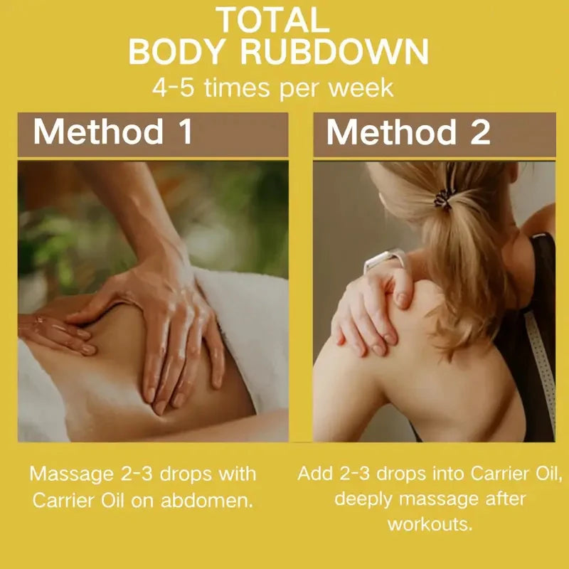 Ginger Essential Massage Oil – Camellia & Almond, 100g Massage Body Oil Oasis Select