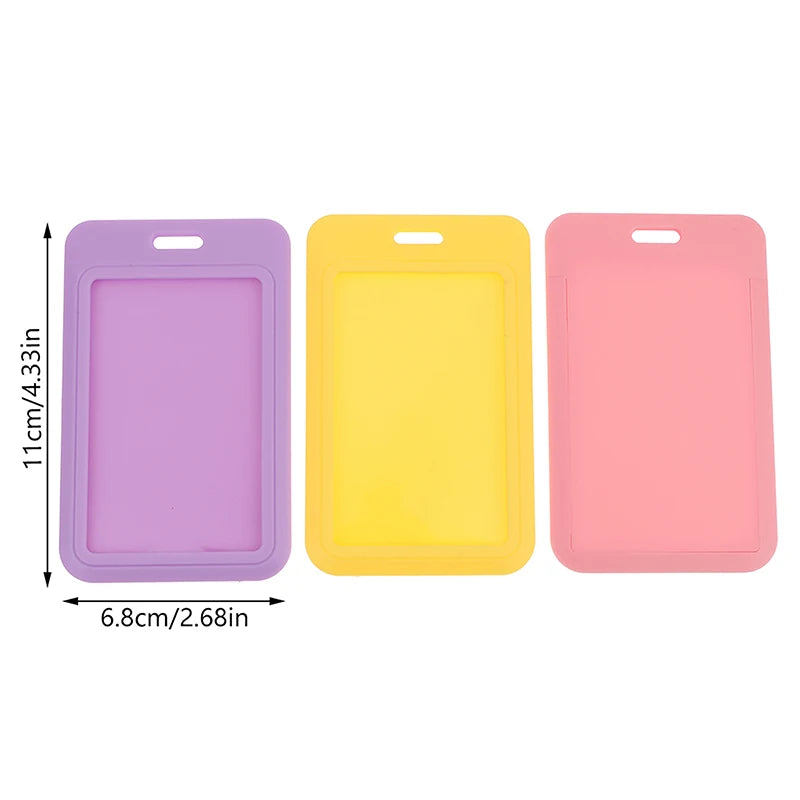 New Sale 1Pc Two-Sided Credit Card Cover Hard Plastic Badge Holders With Slot For Event Staff Tag ID Card Holder Pass Strap Oasis Select