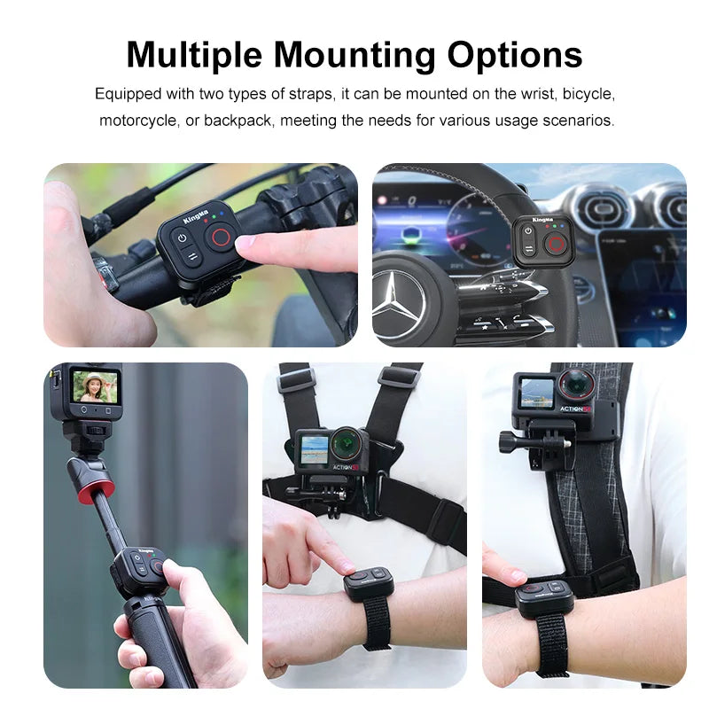 Wristband Bluetooth Remote for DJI Action 6 5 Pro 4 & OSMO 360 50M