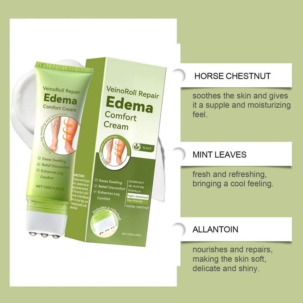 Daily Leg Care Roller Massage Cream – Moisturizing & Comforting Leg Massage Cream Oasis Select