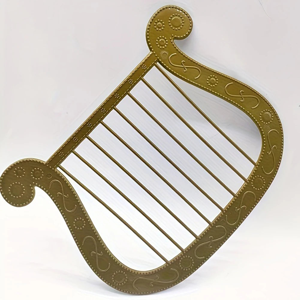 Plastic Angel Harp Model Prop For Halloween Costume Party Dress Up Decoration Musical Instrument Accessory Oasis Select