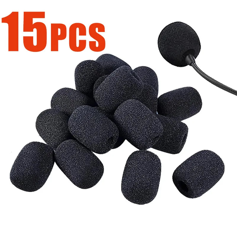 5-50Pcs Mic Protector Replacement Headset Foam Covers Windscreen Windshield Sponge Covers Microphone Cover for Meeting Mic Oasis Select 15pcs