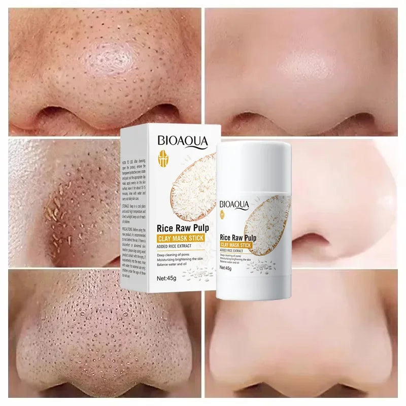 Rice Clay Mask Stick – Pore Cleanser & Blackhead Reducer 45g