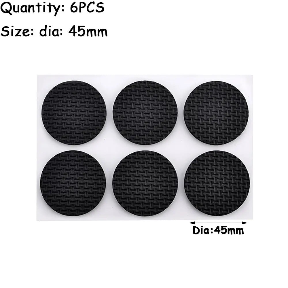 1/2/6/15/24PCS Soft Table Chair Fittings Self-adhesive Floor Protector Furniture Leg Pads Anti-slip Mat Anti Noisy Oasis Select dia 45mmX6pcs