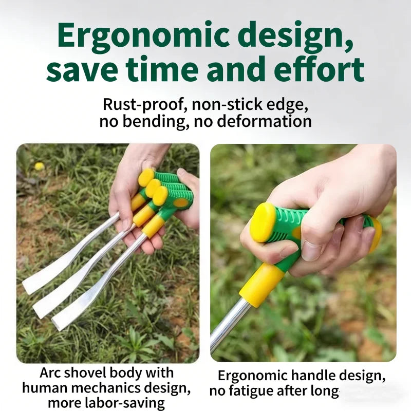 New Garlic Digging Shovel T Shaped Spade Agricultural Flower Gardening Weeding Dig Wild Herbs Hand Tool Pot Transplanting Oasis Select