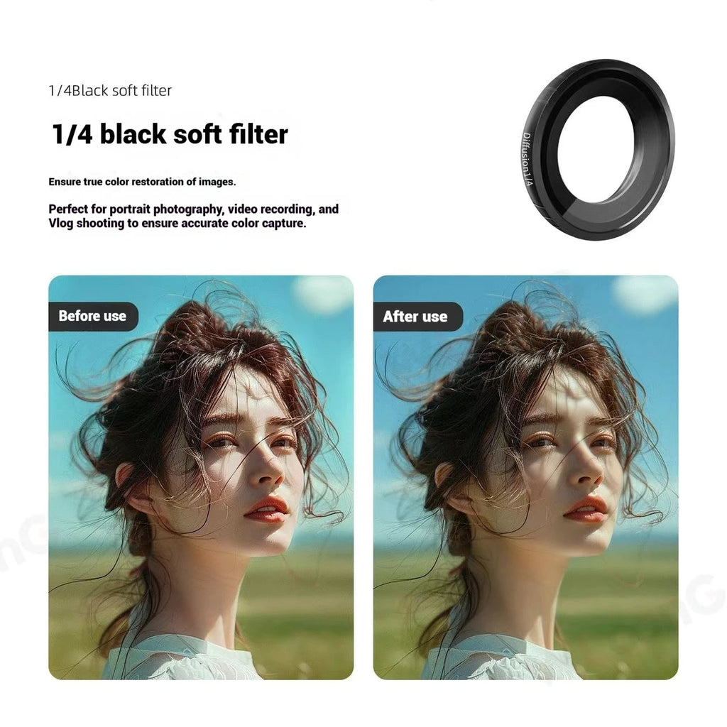Insta360 GO Ultra Glass Filters – CPL, ND8–ND64, UV & Soft Black