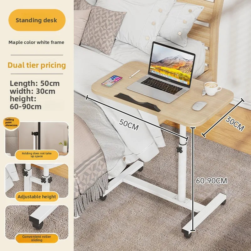 Multi-functional Bedside table removable computer desk bedroom table lifting desk notebook folding table sturdy and durable Oasis Select feng-38mm-50-y