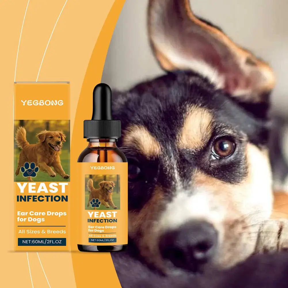 Dog Ear Care Drops 60ml – Yeast, Itch & Odor Relief