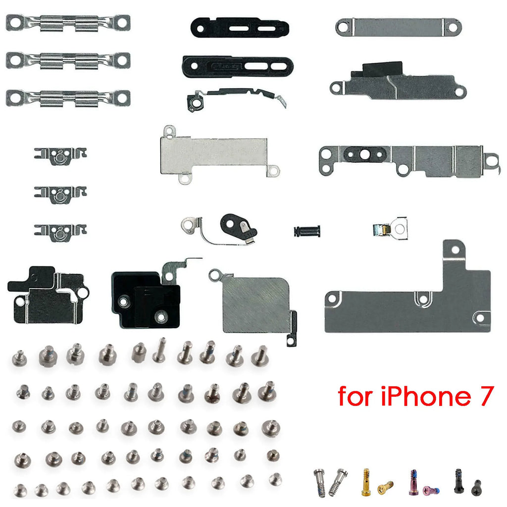 iPhone 7 8 Internal Metal Bracket Kit + Full Screw Set | Repair