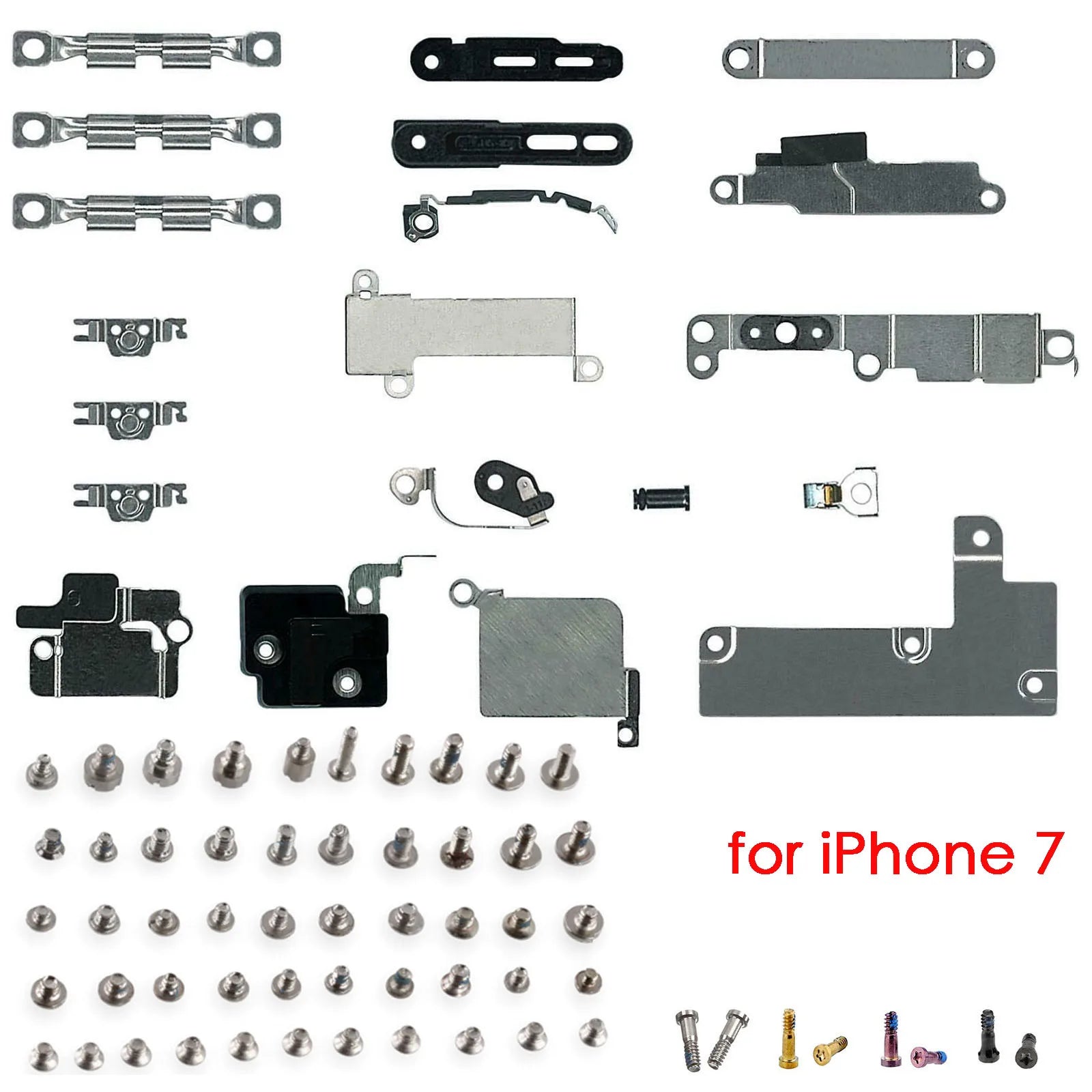 iPhone 7 8 Internal Metal Bracket Kit + Full Screw Set | Repair