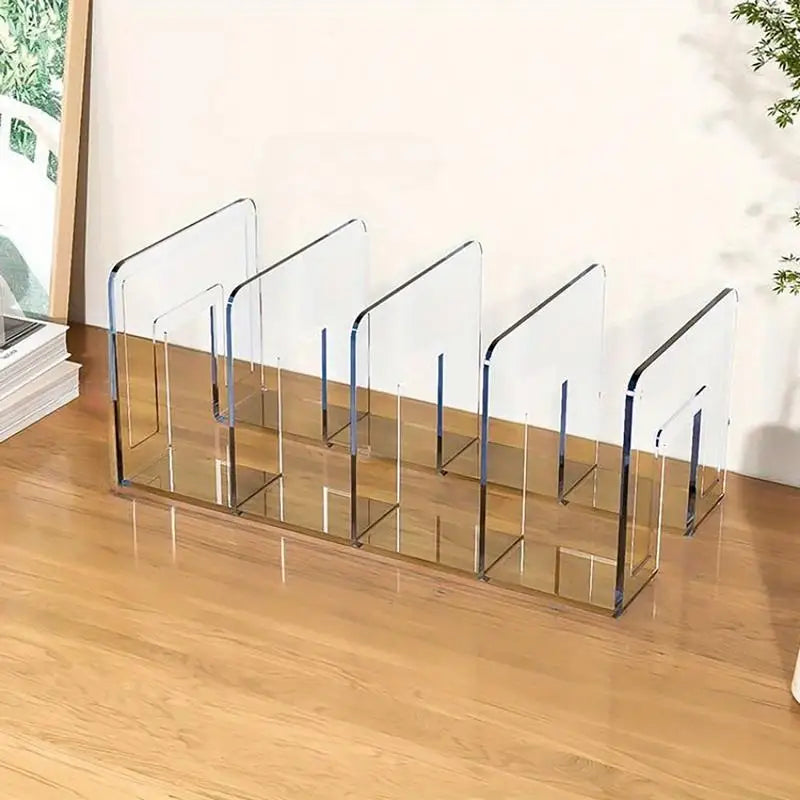 Purse Storage Organizer for Closet 4 Slots Clear Shelf Dividers Clutch Dividers Bag Storage Shelf Bag Organizer for Home Kitchen Oasis Select