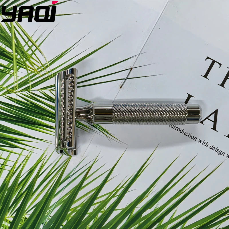 Slant 37 Stainless Steel Safety Razor – Men's Professional Shave