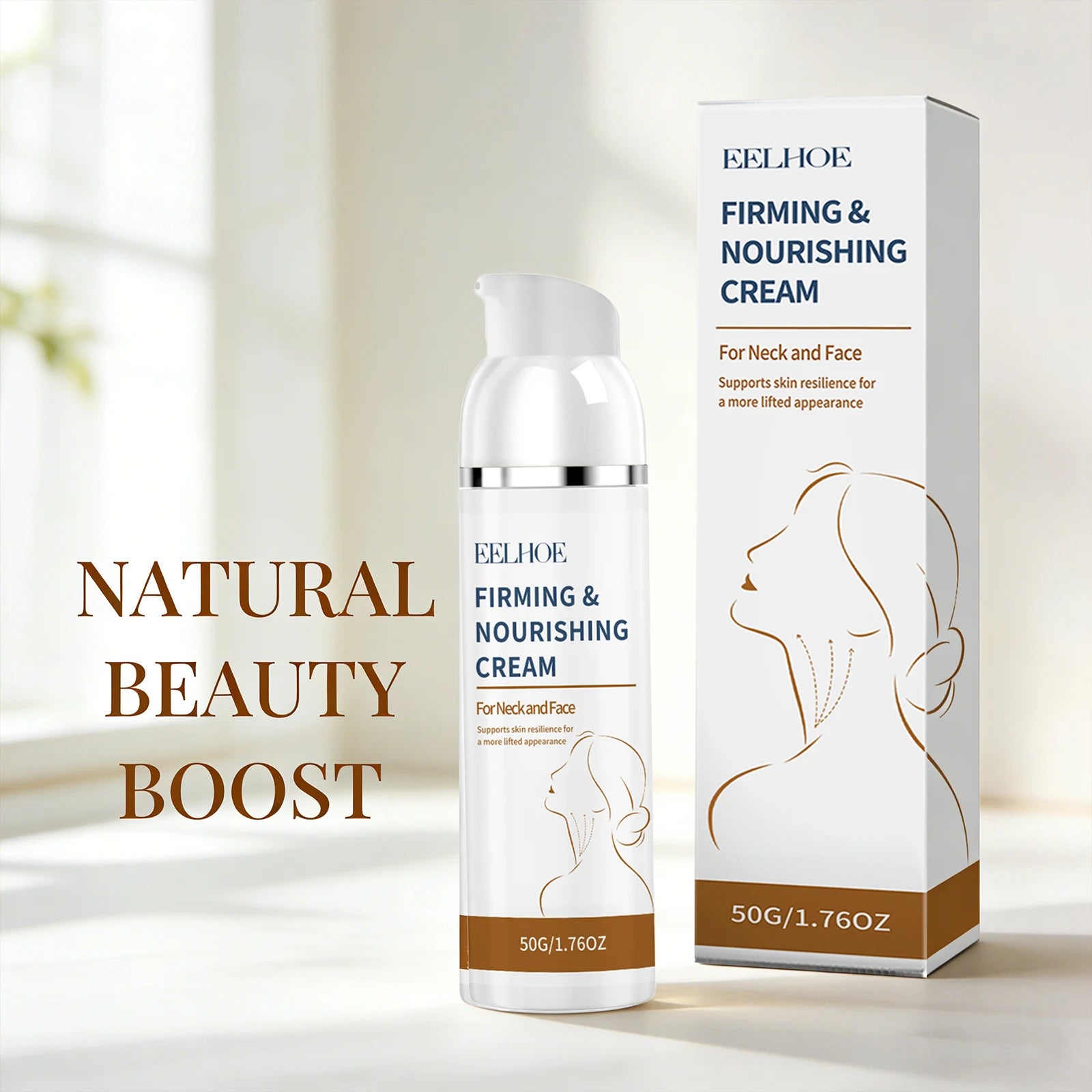 Firming Nourishing Cream Neck Face Lifting Hydrating Fine Lines Brighten Moisturizing Daily Care 50g Tighten Lift Neck Cream Oasis Select