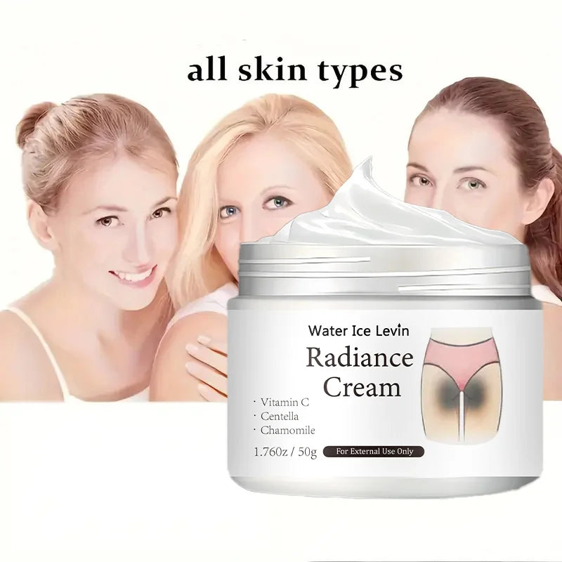 50g of Radiance Cream - Contains Vitamin C, for Private Areas, Underarms, Joints, Improves the Appearance of Melanin, and Illuminates the Skin Inside the Buttocks and Thighs Oasis Select