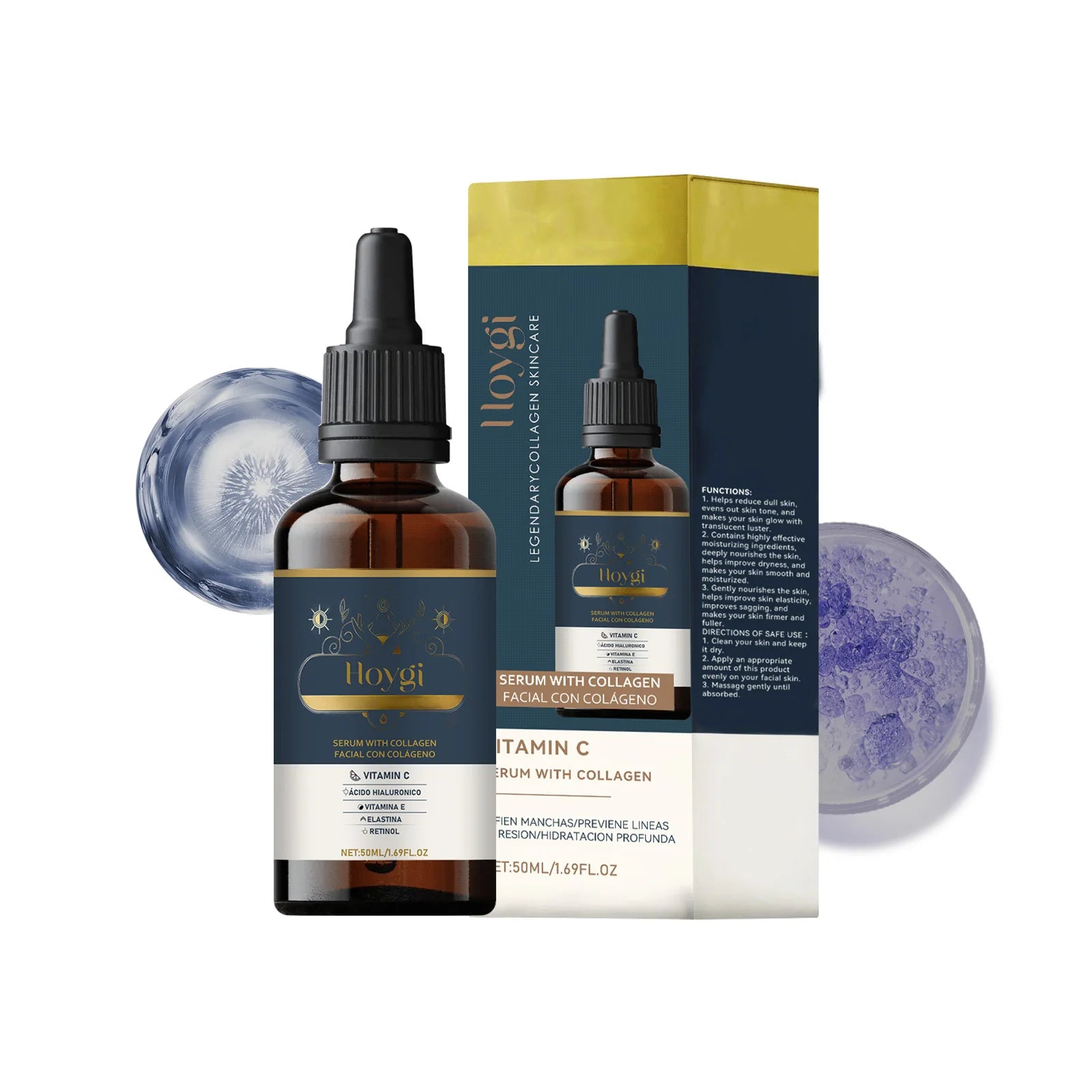 Hoygi Collagen Face Serum – Firming & Moisturizing Essence Collagen Face Serum Oasis Select 50ml boxed