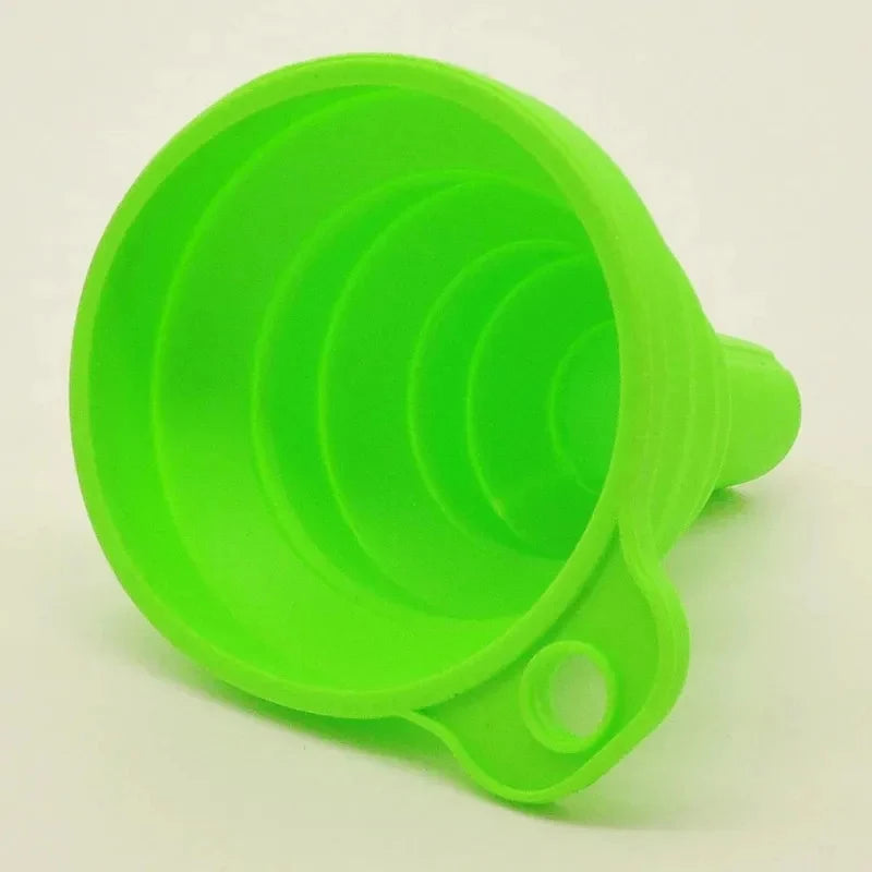 1/2pcs Silicone Folding Funnel Multifunctional Portable Kitchen Retractable Oil Leak Household Liquid Dispenser Kitchen Utensils Oasis Select
