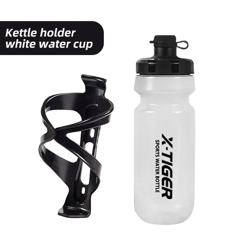 X-TIGER 650ml Cycling Water Bottle Mountain Road Bicycle Squeeze Cup Outdoor Sports Portable Water Cup Cycling Equipment Oasis Select White