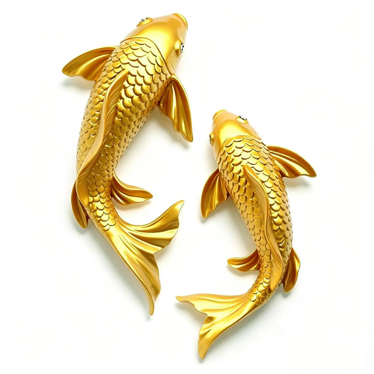 Lucky Koi Fish 3D Wall Decor, Resin Stereoscopic Carp Wall Hanging, Creative Wealth Feng Shui Home Art Wall Sticker Ornament Oasis Select