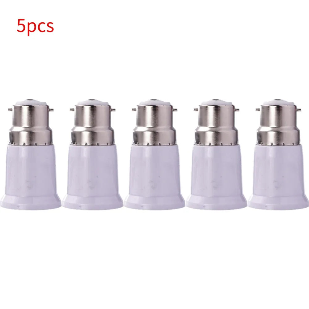 B22 to E27 Lamp Holder Converter holder Bayonet to Screw Lamp Light Socket Bulb Base Spliter Extension Adapter LED Corn Bulb Oasis Select 5pcs