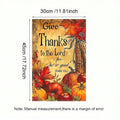 Thanksgiving-themed Garden Flag - Double-sided print, Thanksgiving pumpkin and autumn design, seasonal outdoor holiday decor Oasis Select MULTI